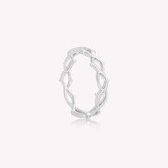 Crown of Thorns Band Ring in sterling silver from the Insignia Collection by Rizen Jewelry.