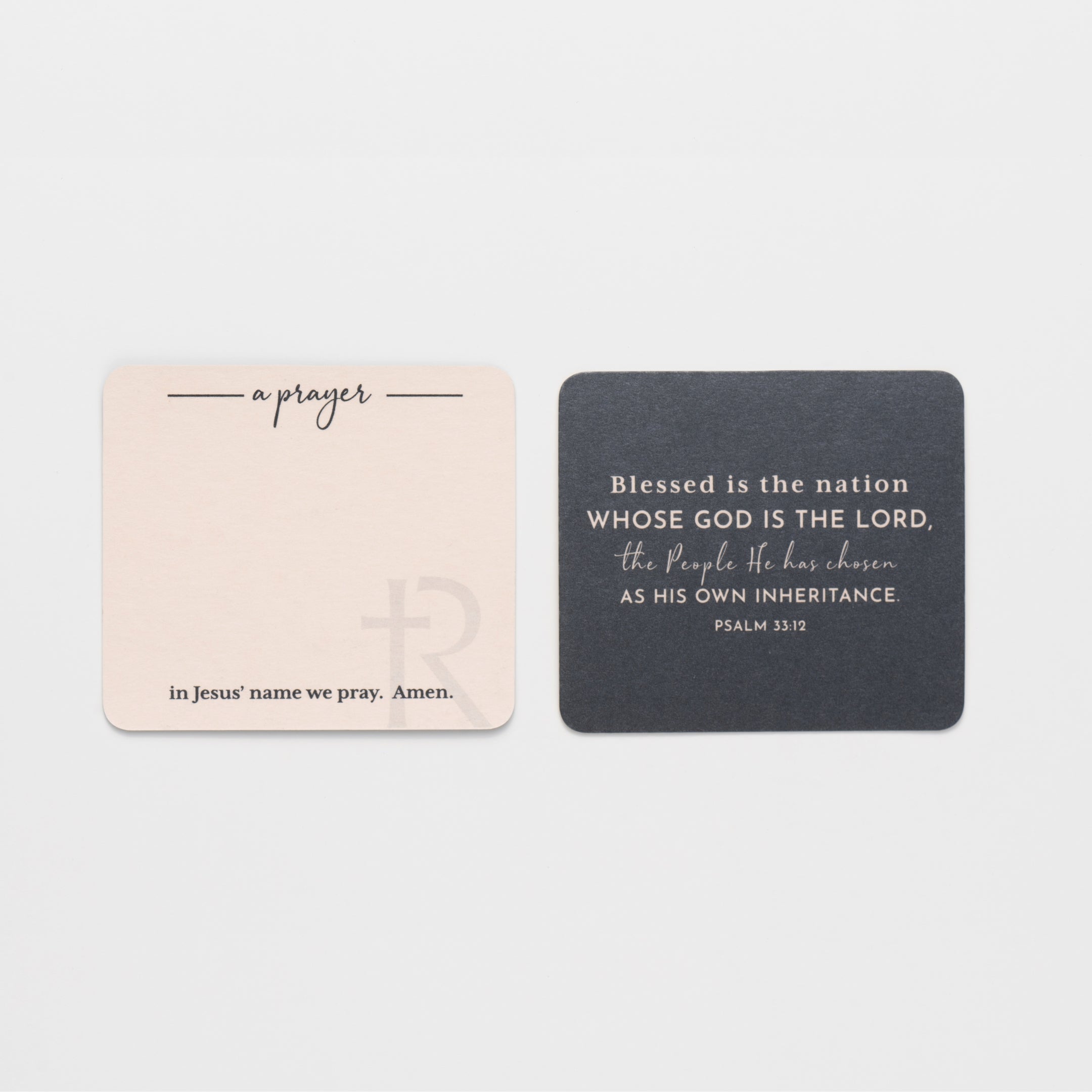 We Trust In God scripture and  prayer card from Made4Ministry Collection by Rizen Jewelry