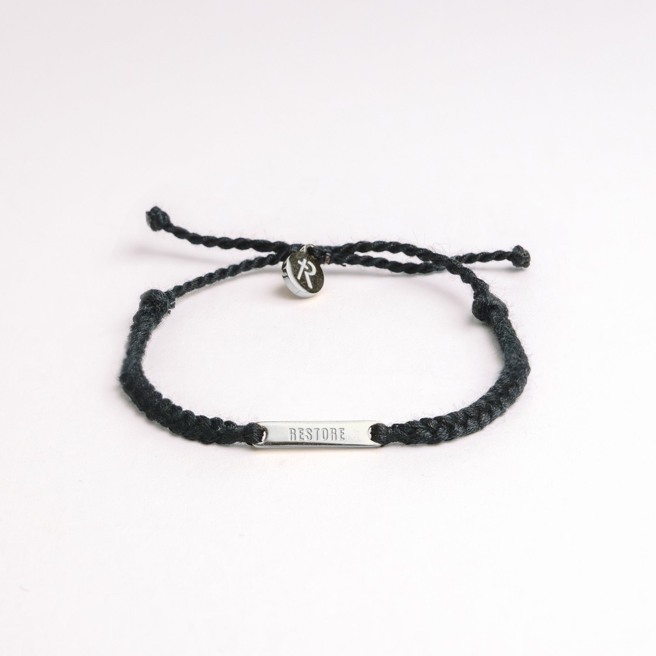 Restore Black Braided Cord Bracelet x Britt Nicole | Made4Ministry