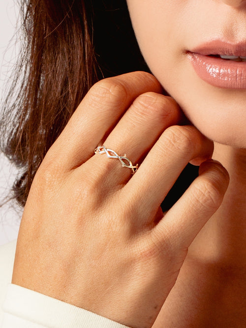 Crown of Thorns Band Ring
