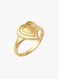Emanate Love Signet Heart  Ring