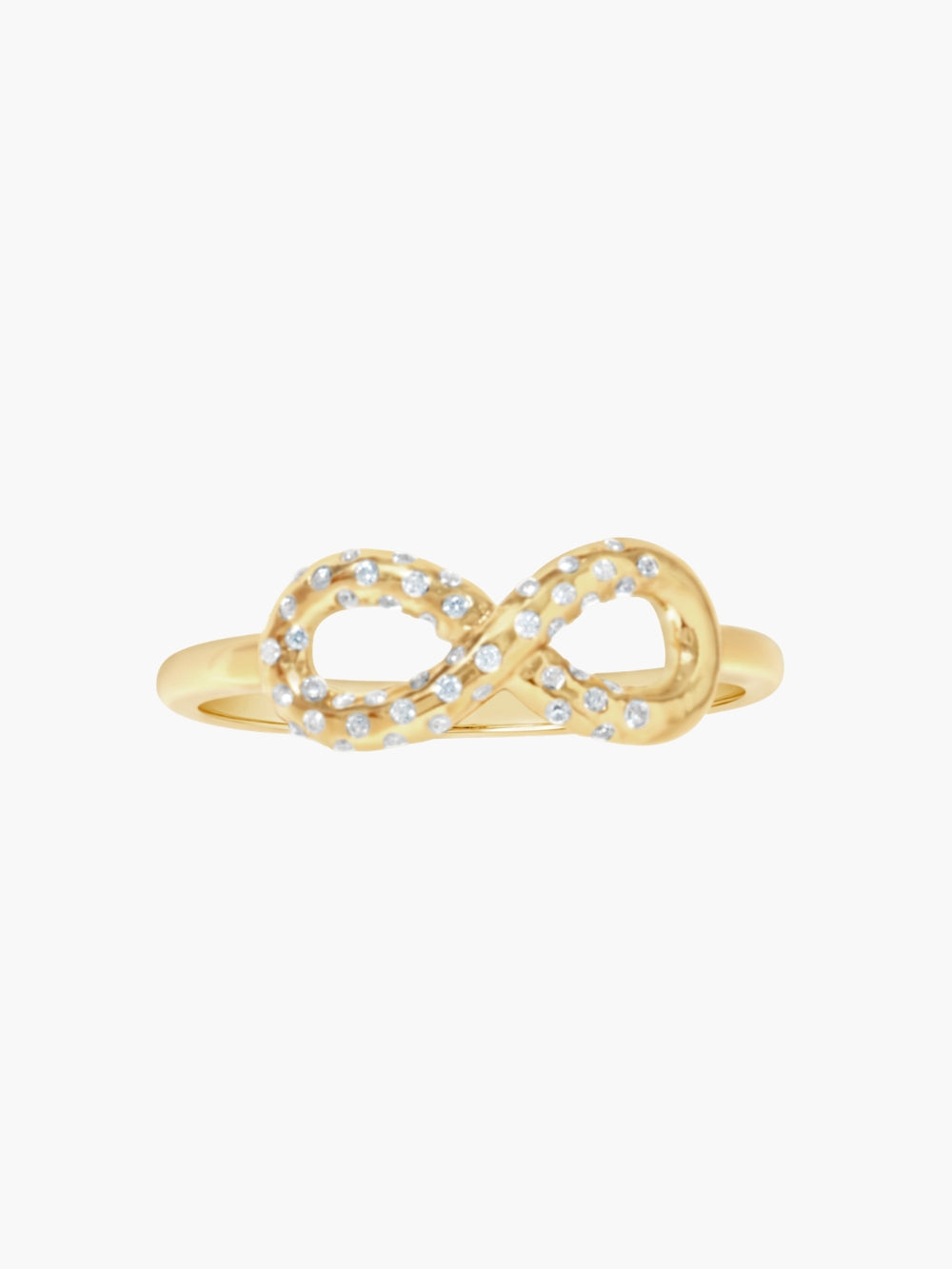 Infinite hope statement ring in 18k gold plated from the Infinite Grace collection.  A wonderful Christian Jewelry Gift by Rizen Jewelry.