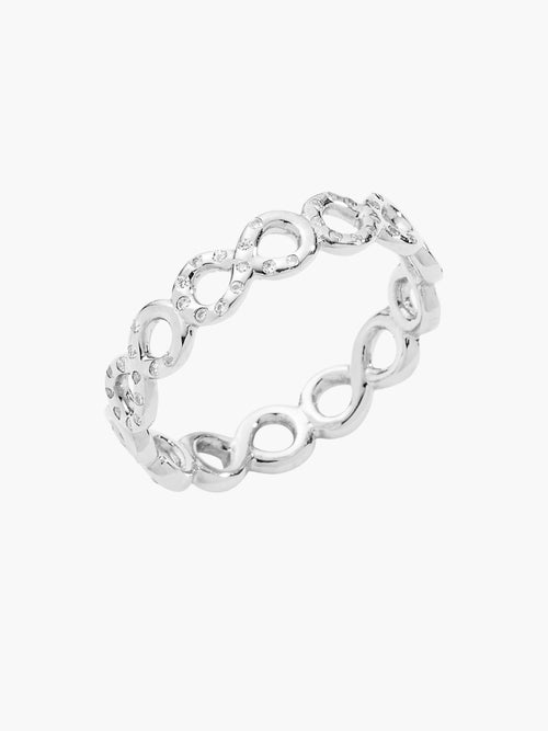Infinite hope band ring in sterling silver from the Infinite Grace collection.  Inspirational gift for any occasion by Rizen Jewelry.

