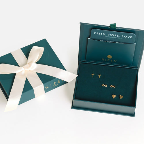 Faith Hope Love Earring Set