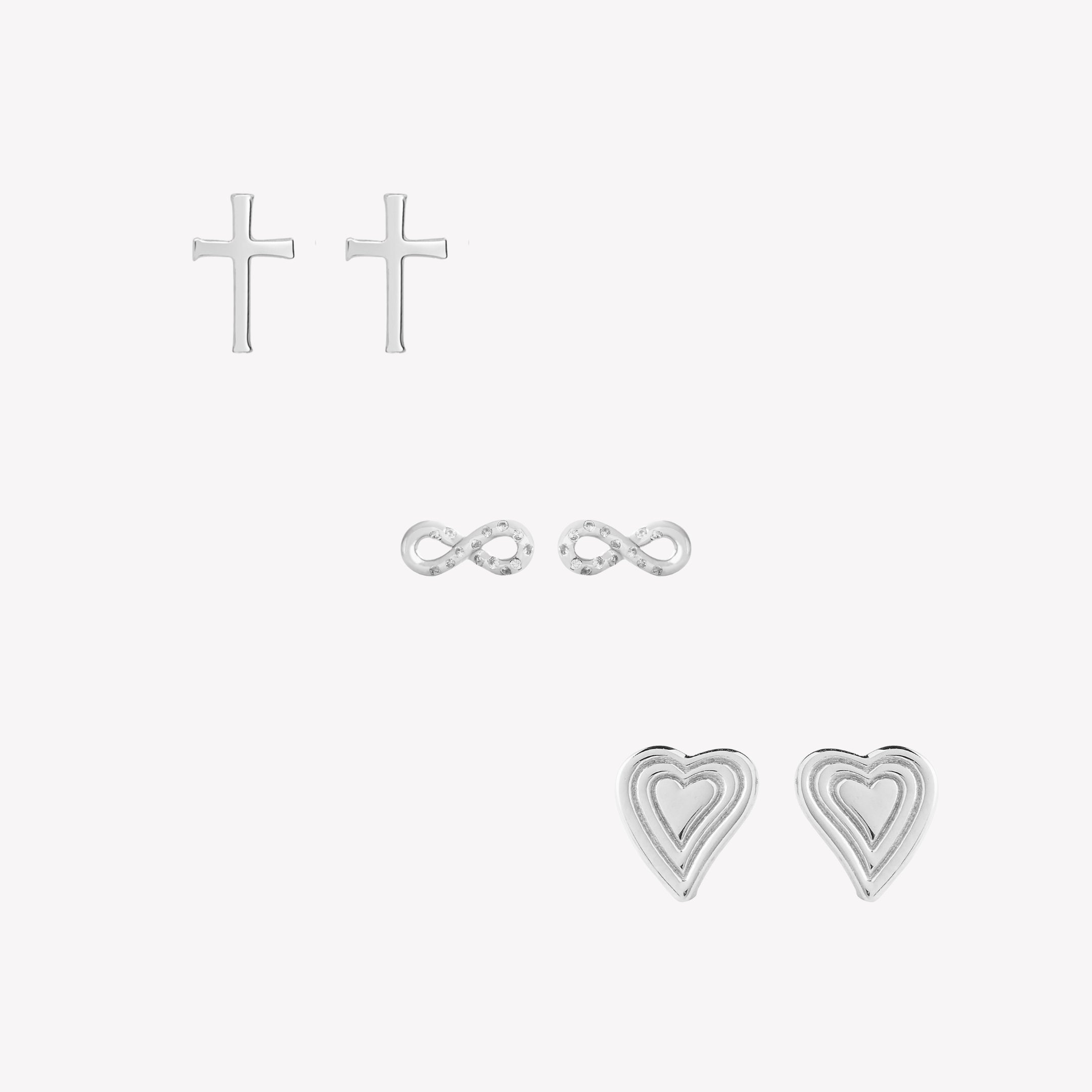 Faith Hope Love Earring Set
