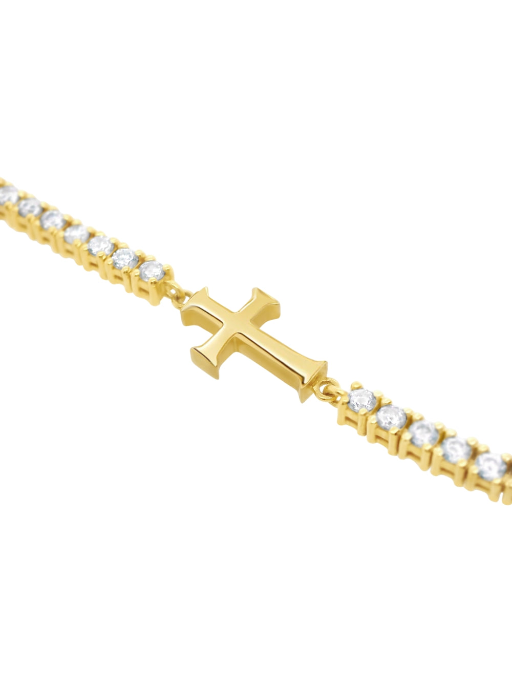 Luminous Cross Tennis Bracelet | Rizen Jewelry