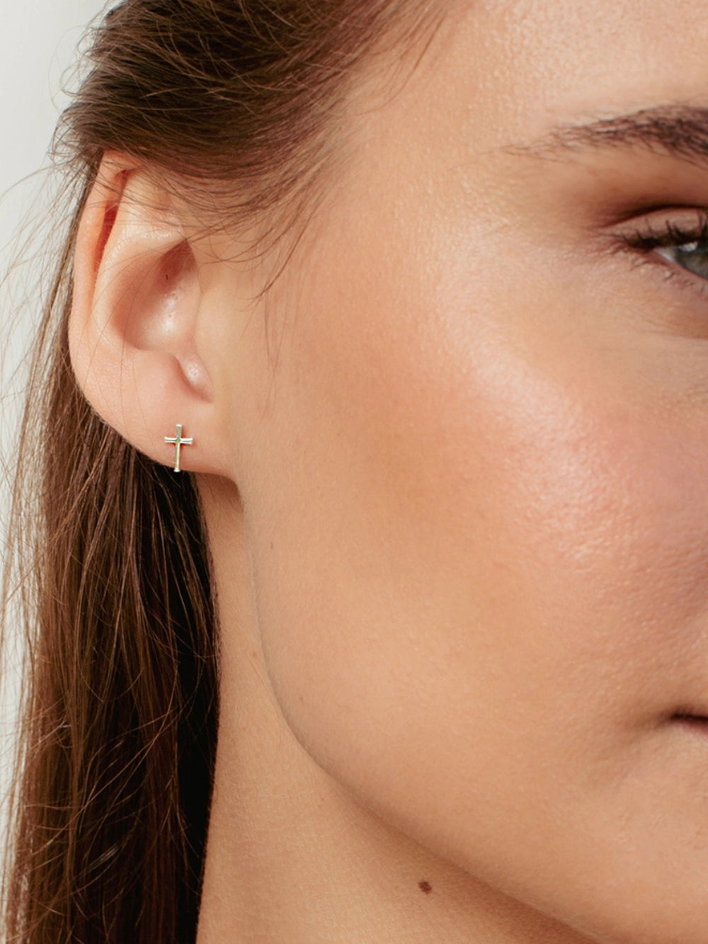 Cross Mini Stud Earring