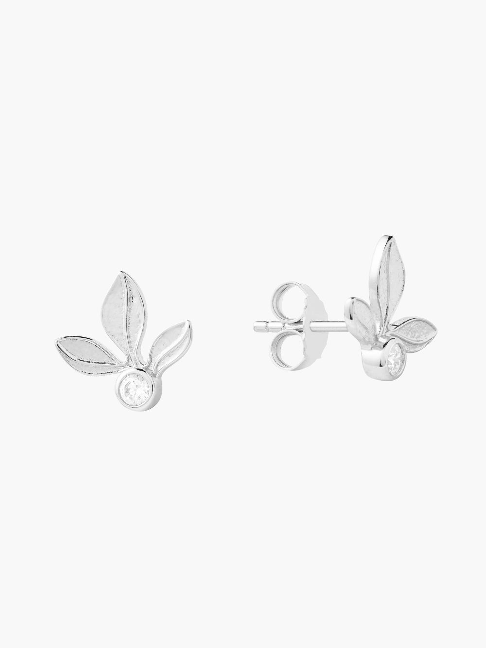 Olive Leaf Stud Earring