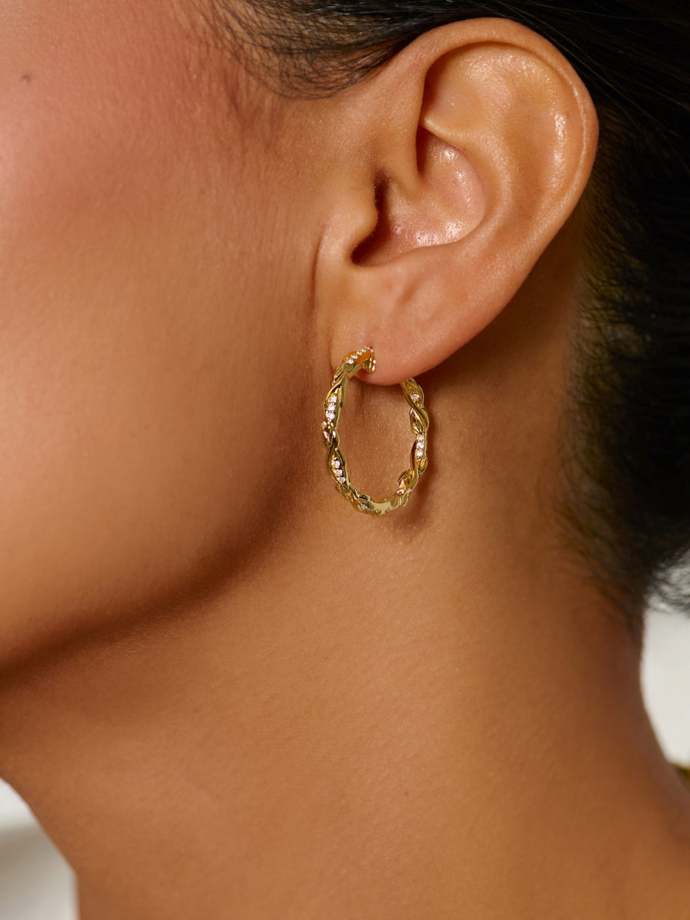 Sacred Vine Hoop Earring