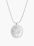 Olive tree necklace in sterling silver from the Rooted collection.A wonderful Christian Jewelry Gift by Rizen Jewelry.

