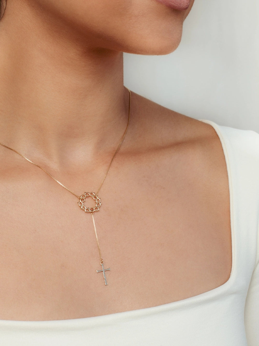 Crown of Thorns Y Necklace | Rizen Jewelry