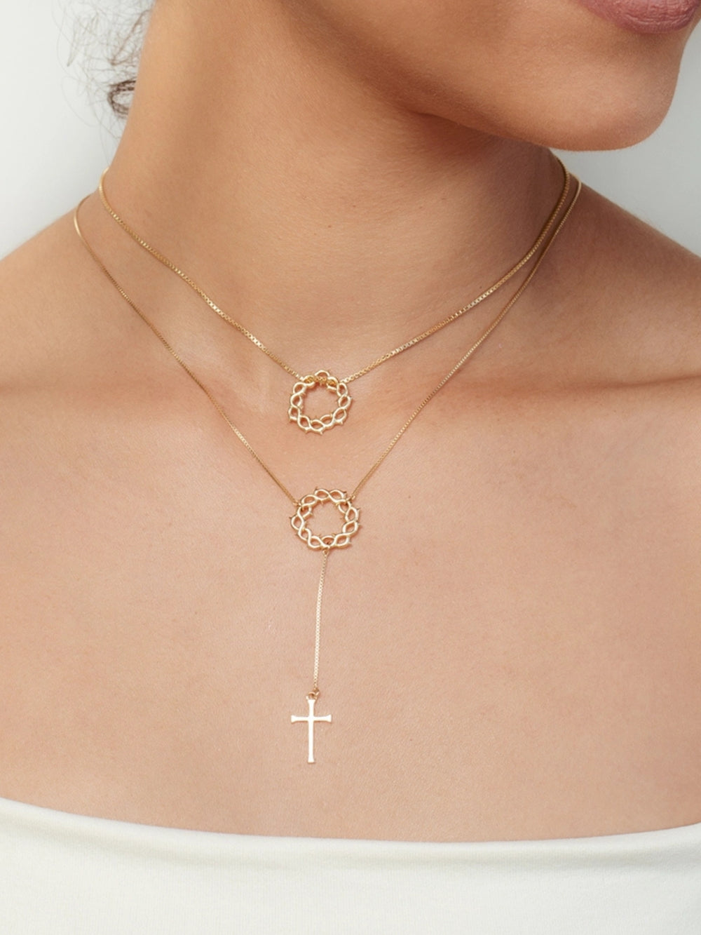 Crown of Thorns Y Necklace | Rizen Jewelry