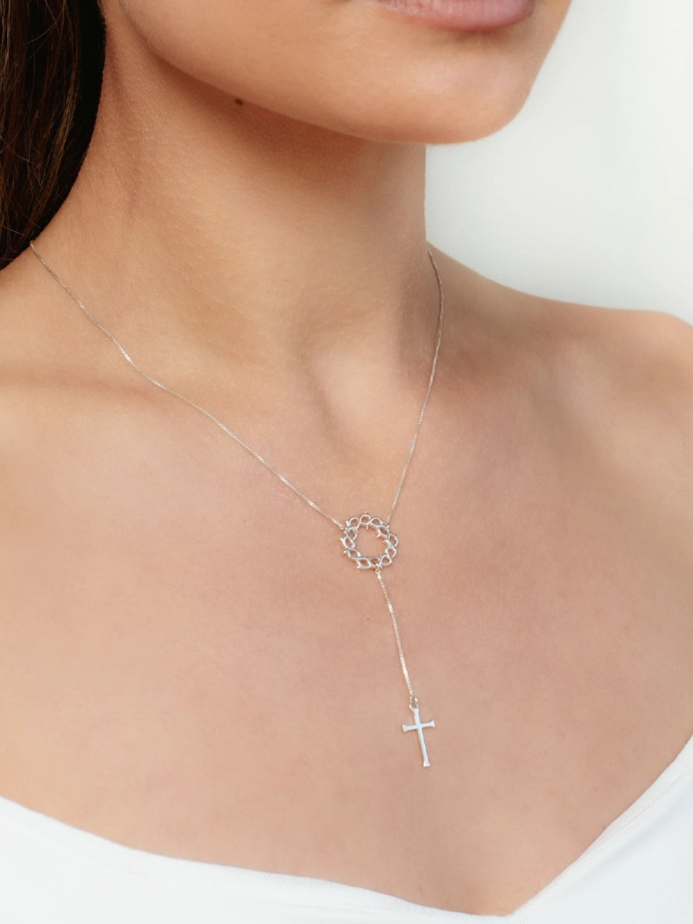 Crown of Thorns Y Necklace