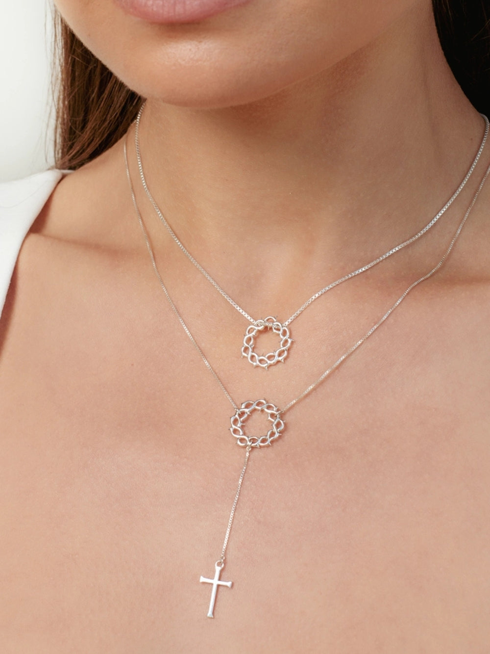 Crown of Thorns Y Necklace