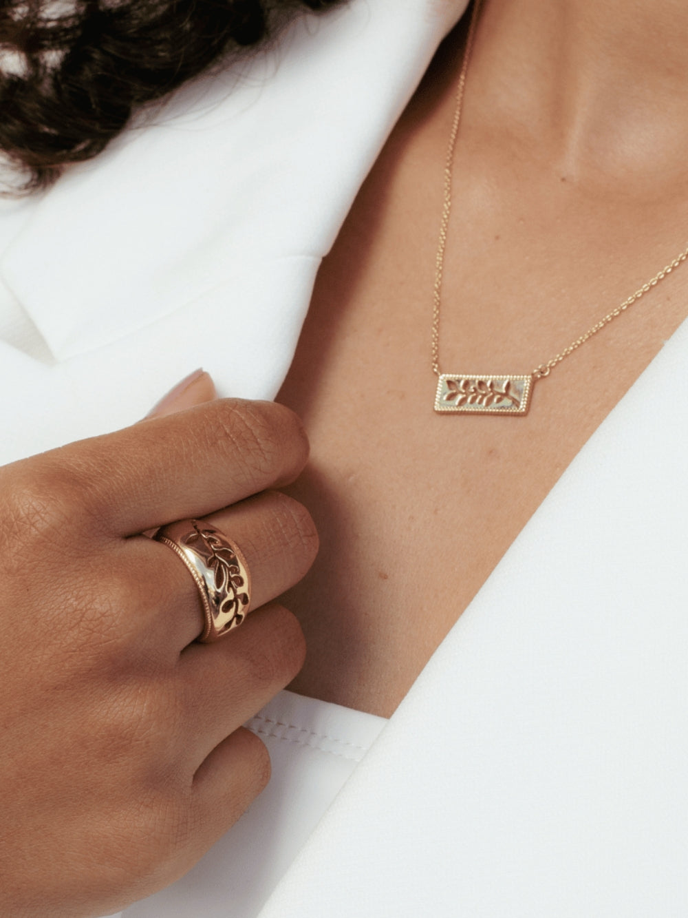 Olive Branch Necklace