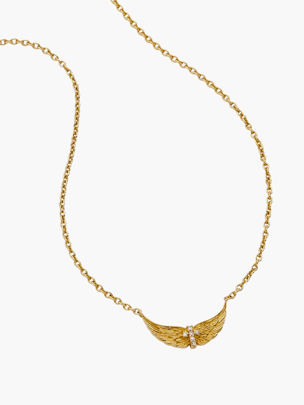 Divine Wings Mini Cross Necklace