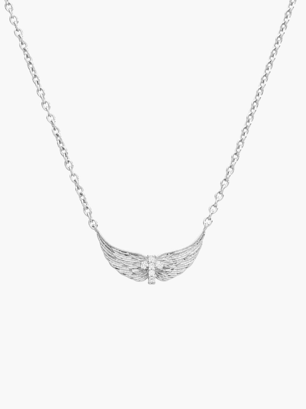 Divine Wings Mini Cross Necklace