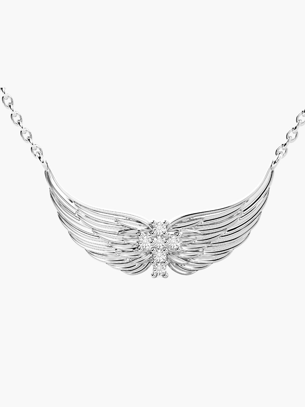 Divine Wings Mini Cross Necklace