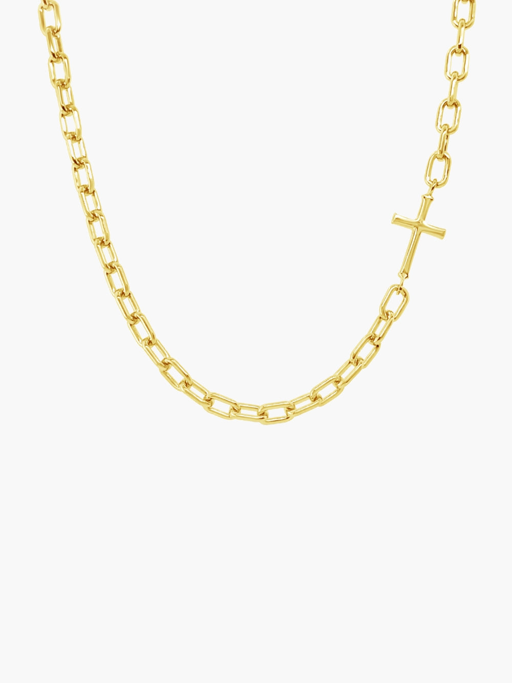 Mini Chain Breaker Cross Necklace