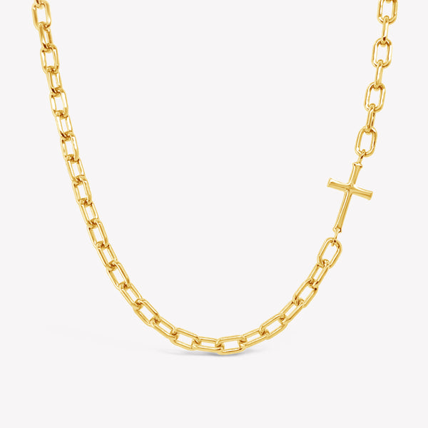 Mini Chain Breaker Cross Necklace – Rizen Jewelry