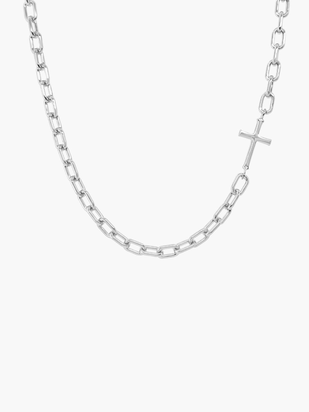 Mini Chain Breaker Cross Necklace