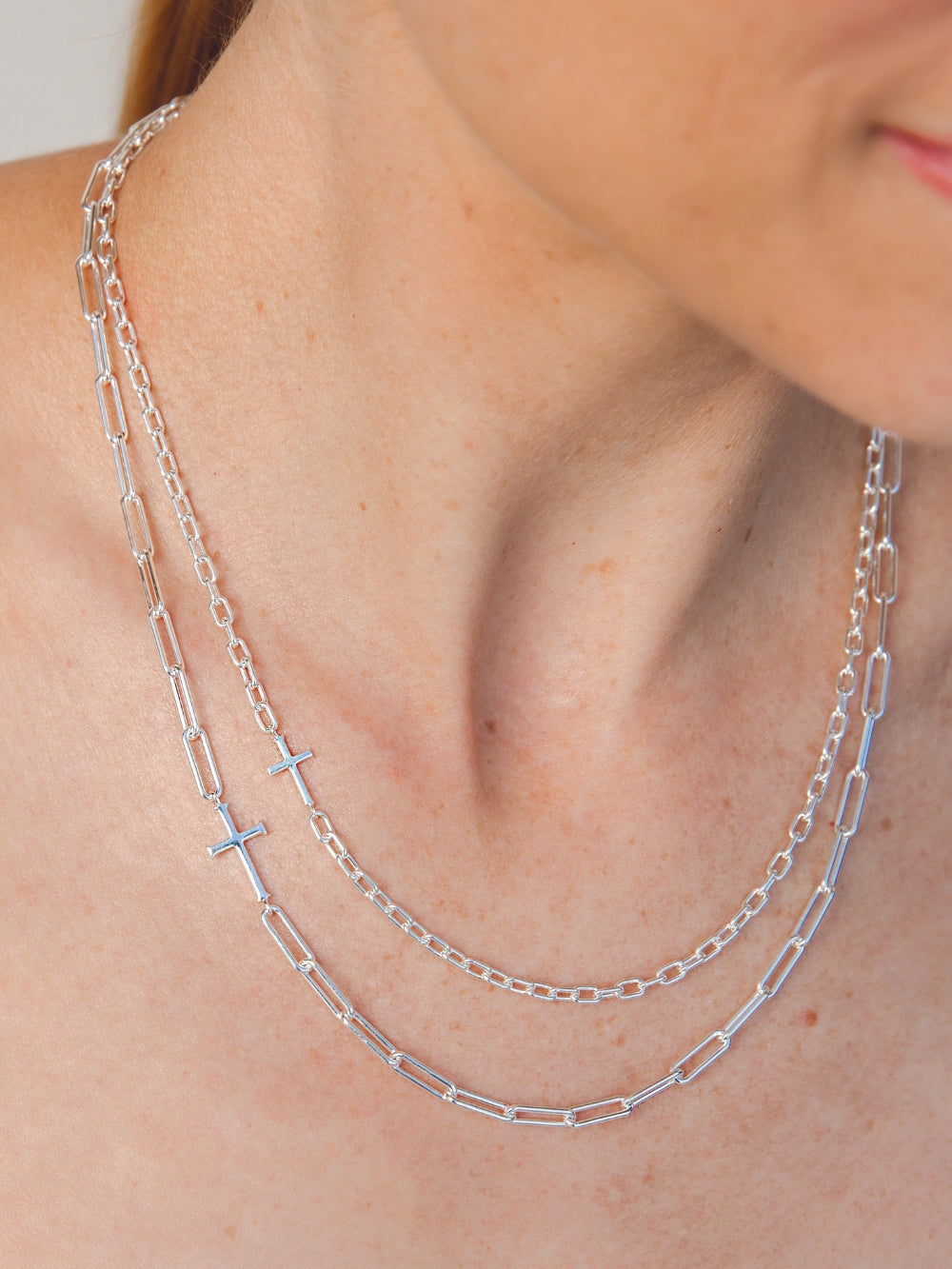 Mini Chain Breaker Cross Necklace | Rizen Jewelry|