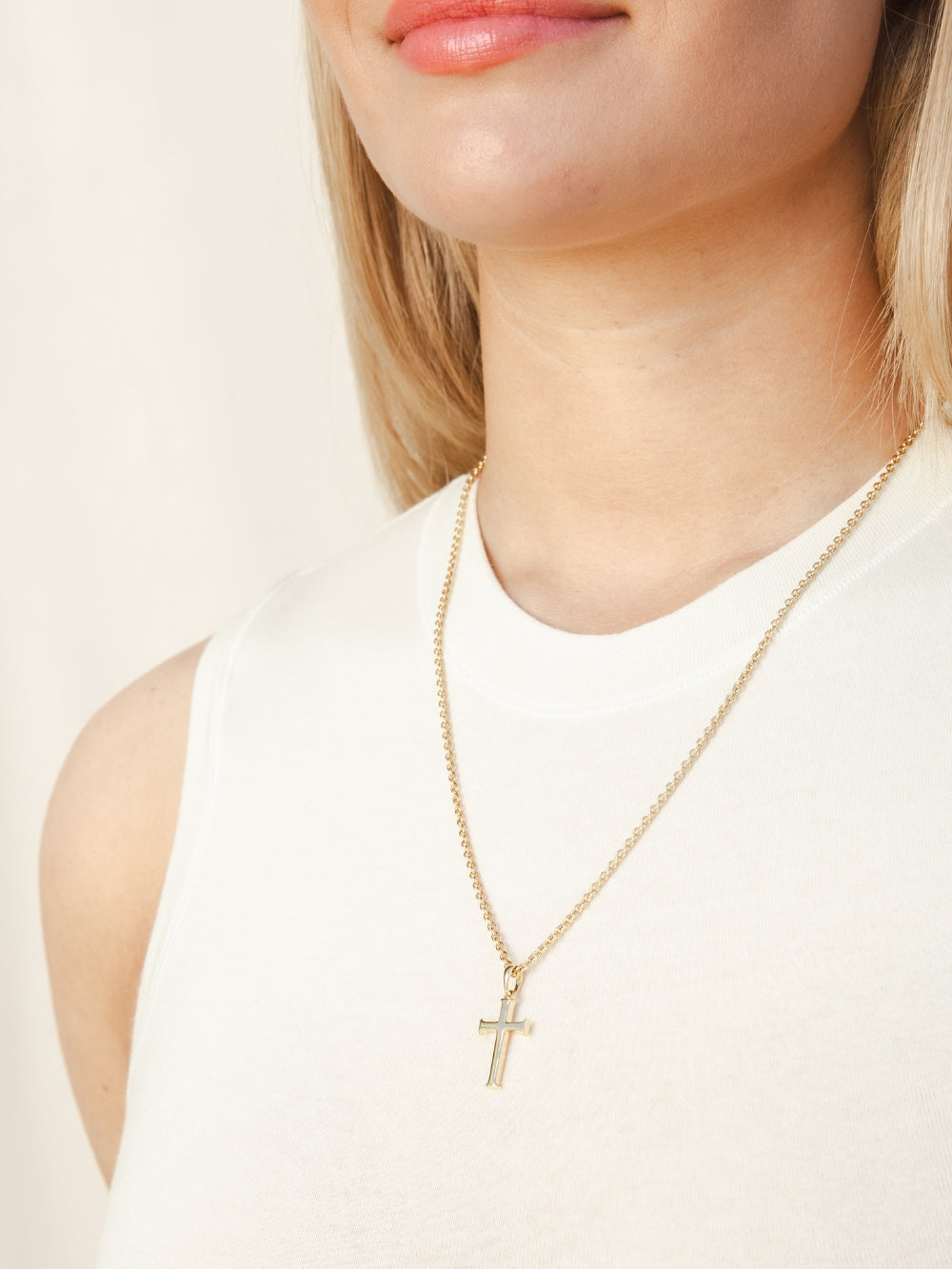 Large Cross Pendant Necklace