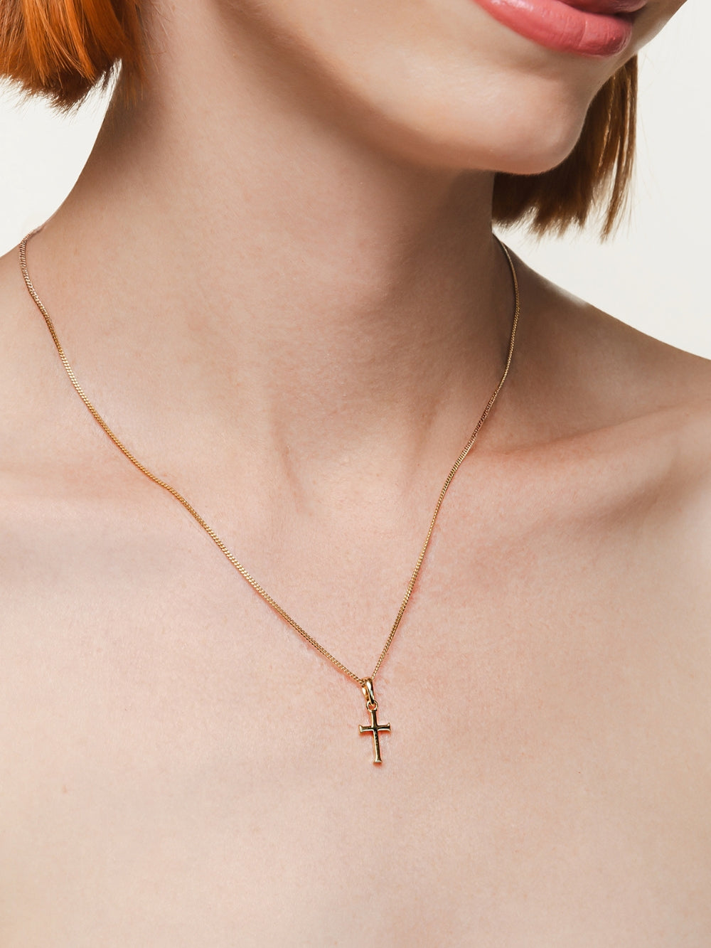Small Cross Pendant Necklace