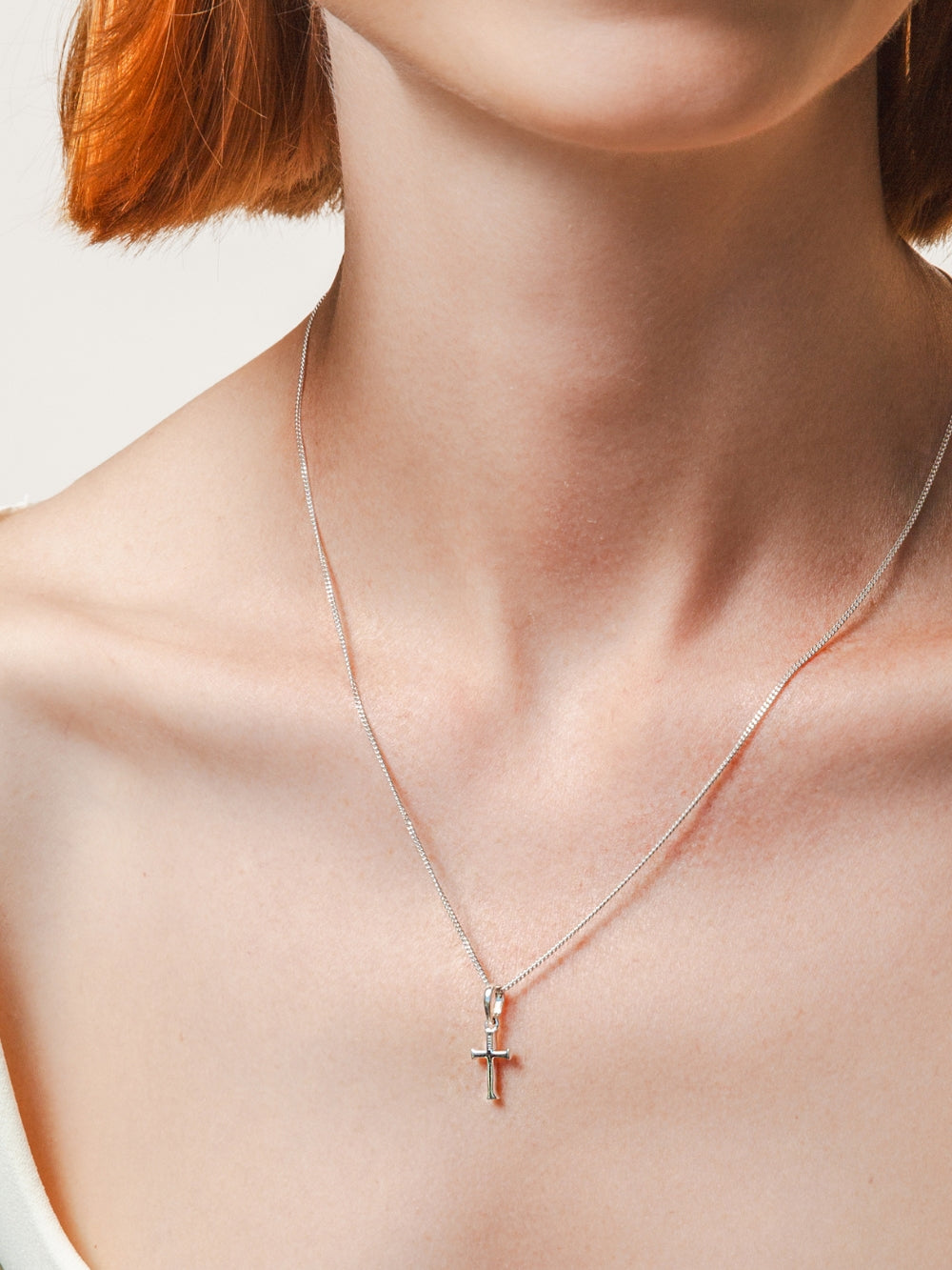 Small Cross Pendant Necklace