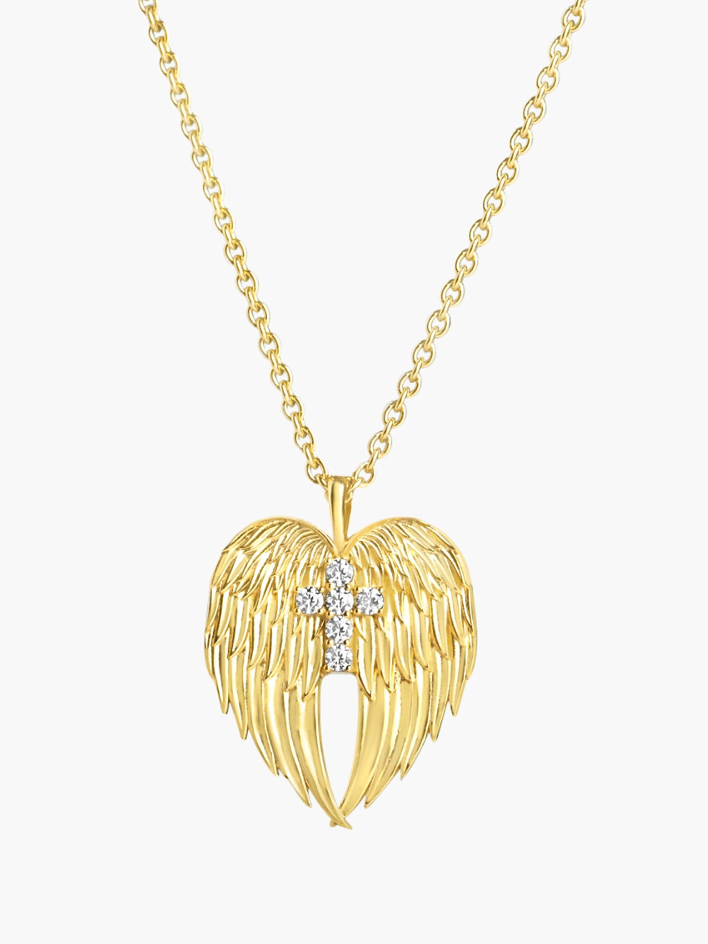 Divine Wings Cross Necklace