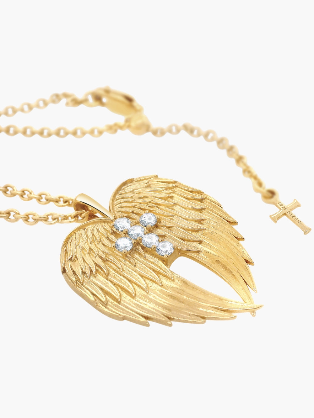 Divine Wings Cross Necklace | Rizen Jewelry