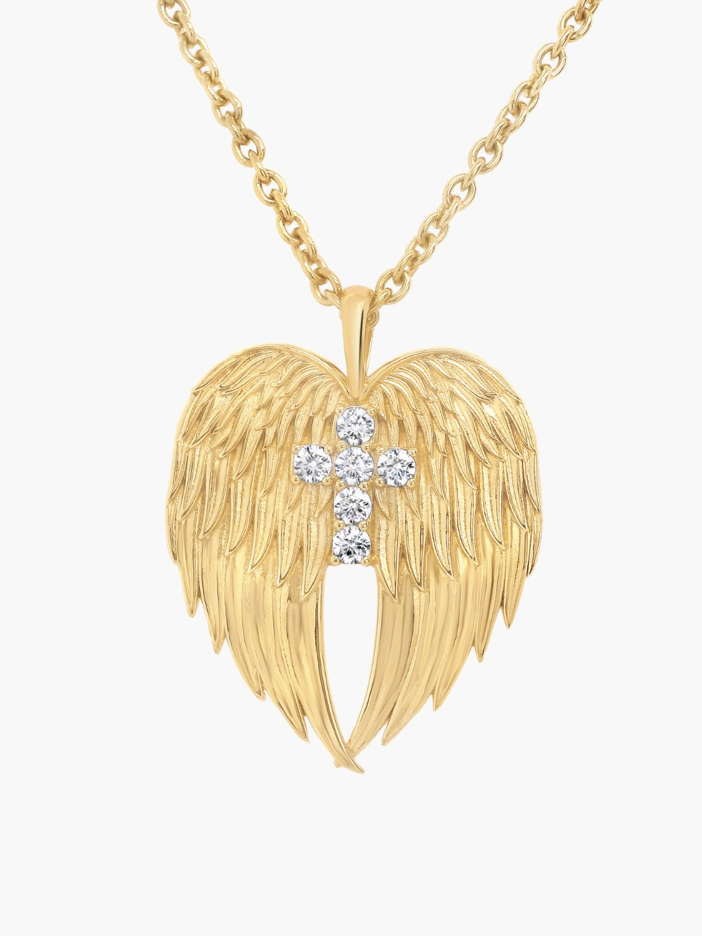 Divine Wings Cross Necklace