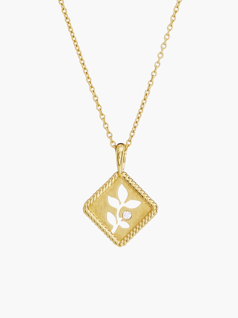Olive Leaf Pendant Necklace