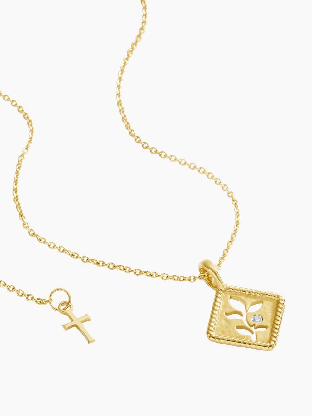 Olive Leaf Pendant Necklace