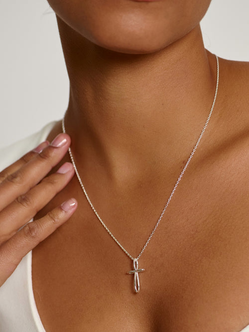 Infinite Hope Cross Necklace