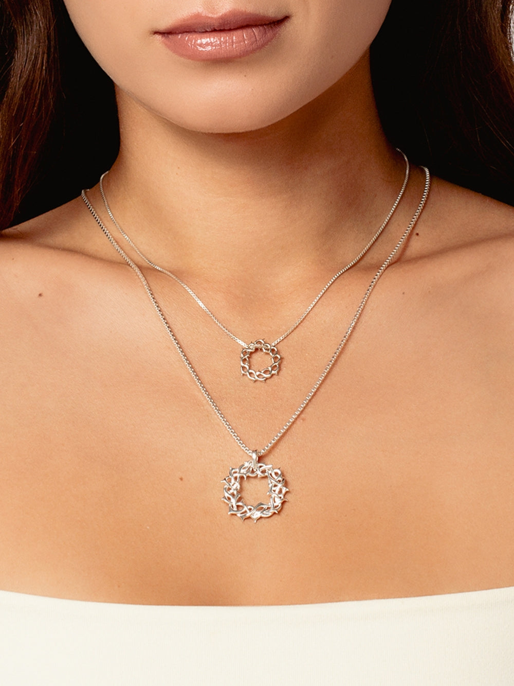 Crown of Thorns Large Pendant Necklace