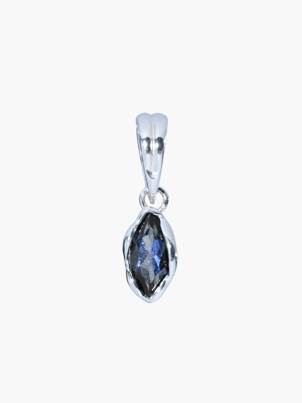London Blue Topaz Fully Known Prayer Pendant features a luminous marquis cut london blue topaz pendant, reflecting presence, holiness, and the obedient heart of September, cradled gently in refined sterling silver