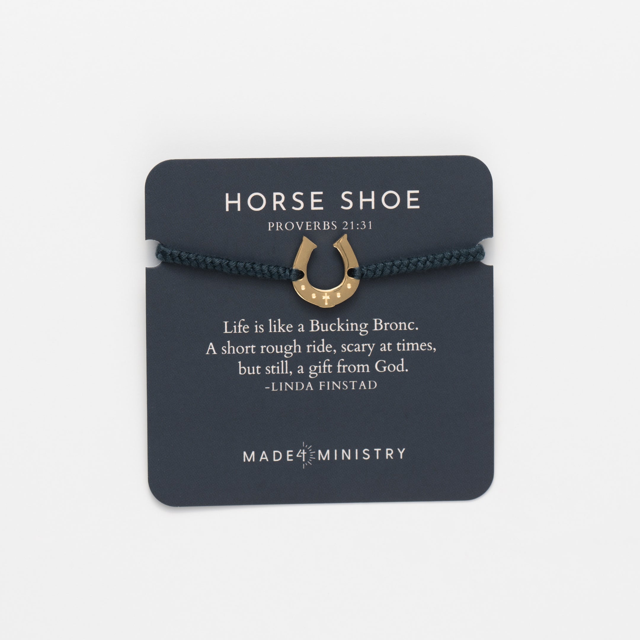 Horseshoe Cord Bracelet | Rizen Jewelry