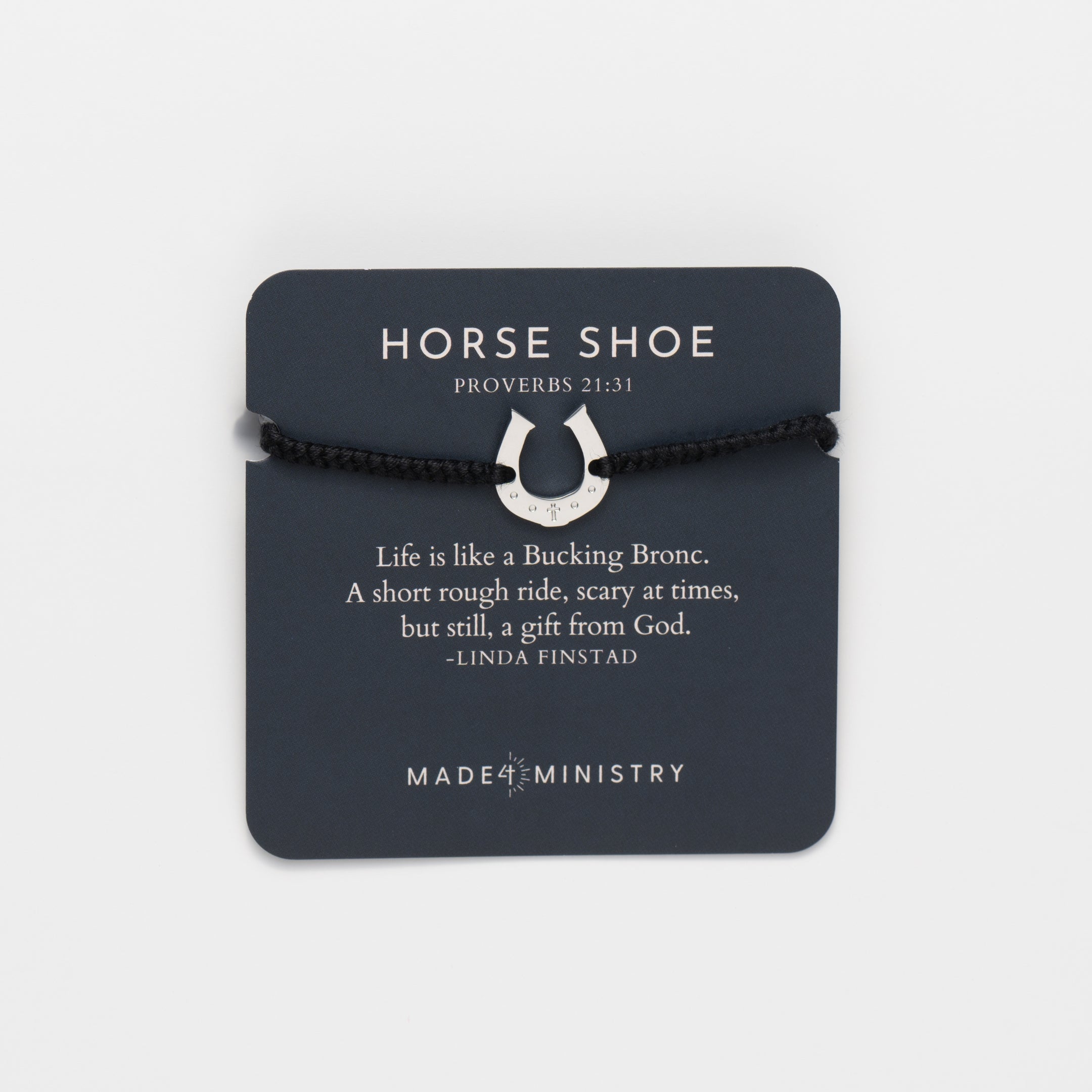 Horseshoe Cord Bracelet | Rizen Jewelry