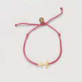 Anchor Dusty Rose Braided Cord Bracelet