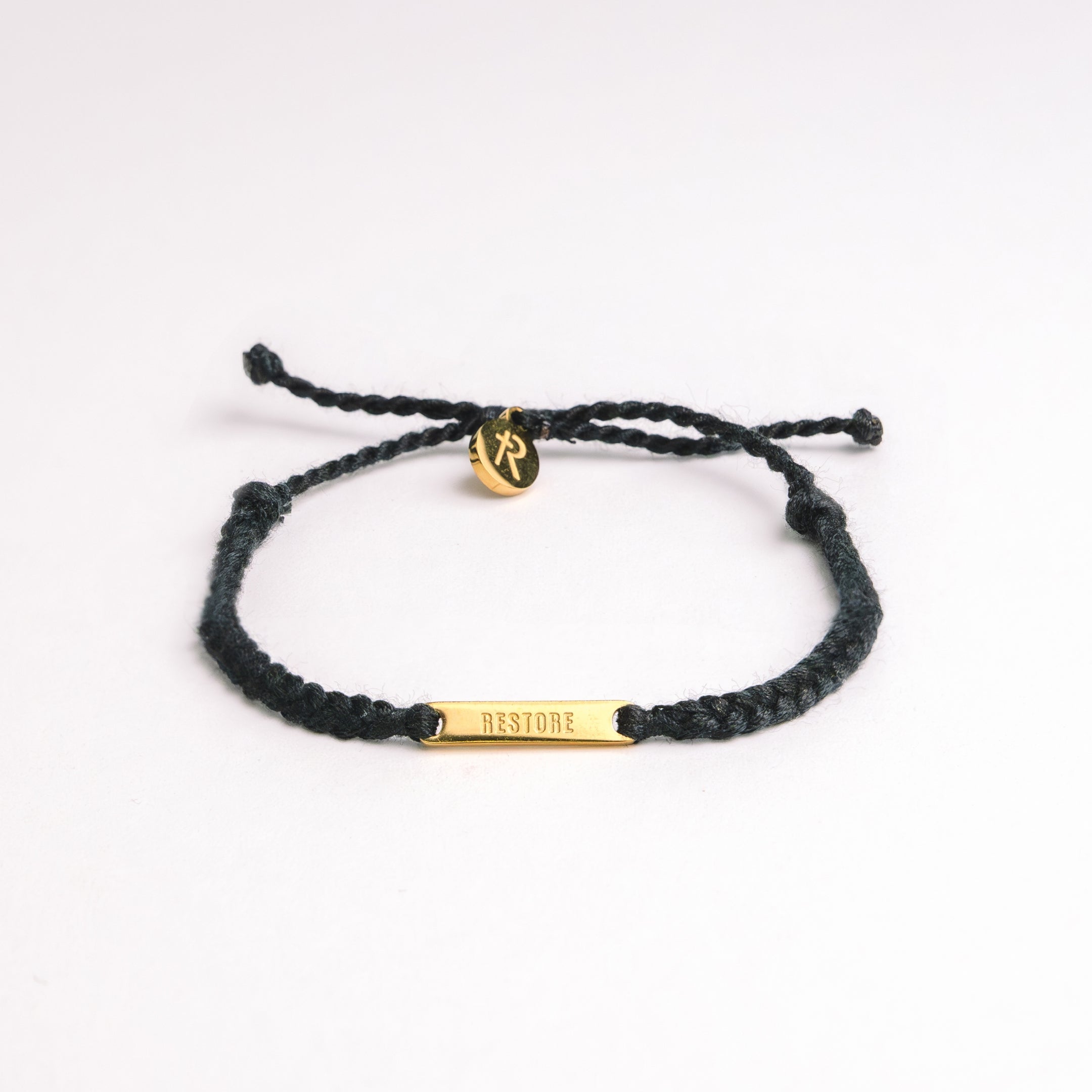 Restore Black Braided Cord Bracelet x Britt Nicole | Made4Ministry
