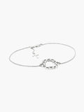 Crown of thorns bracelet in sterling silver from the Insignia collection. A timeless baptism gift by Rizen Jewelry.