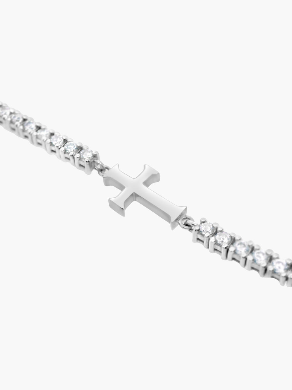 Luminous Cross Tennis Bracelet | Rizen Jewelry