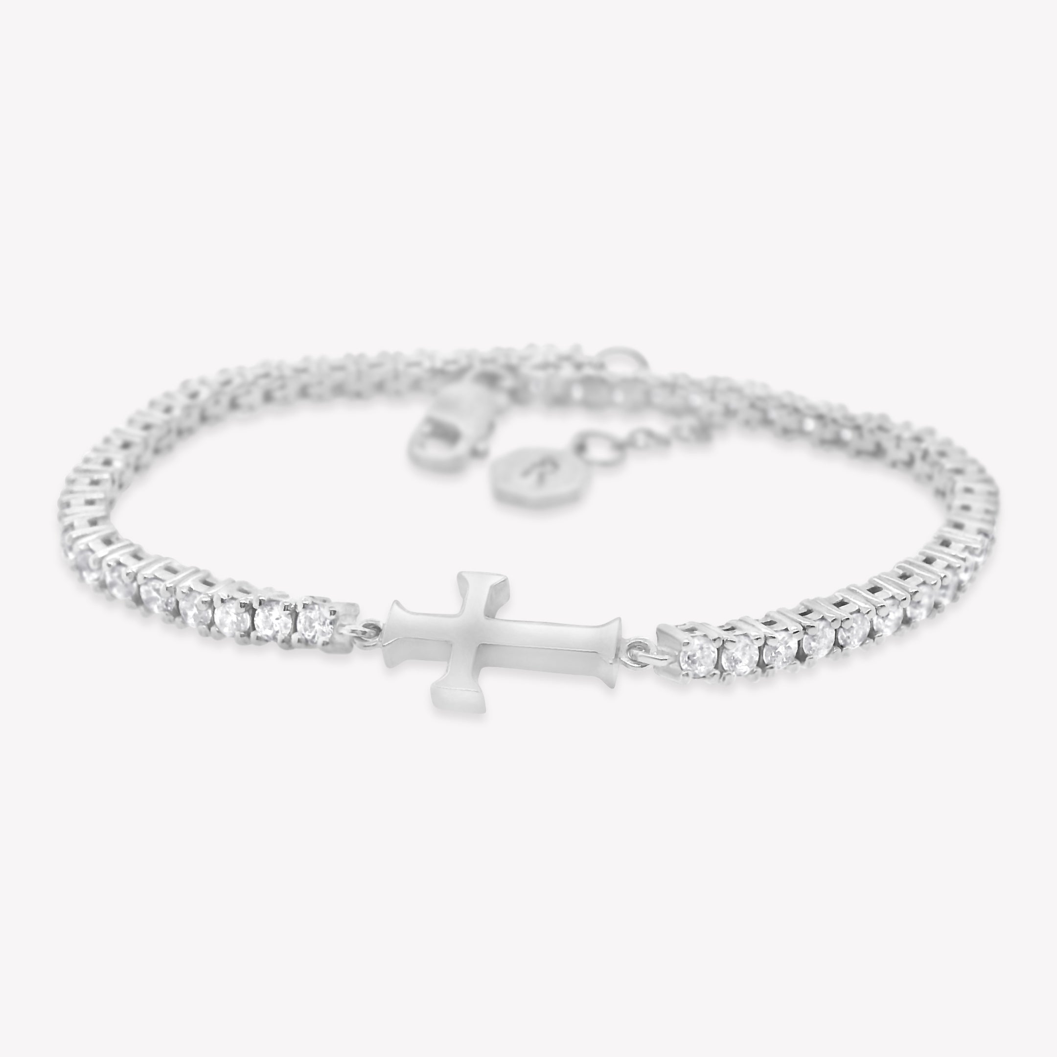 Luminous Cross Tennis Bracelet – Rizen Jewelry