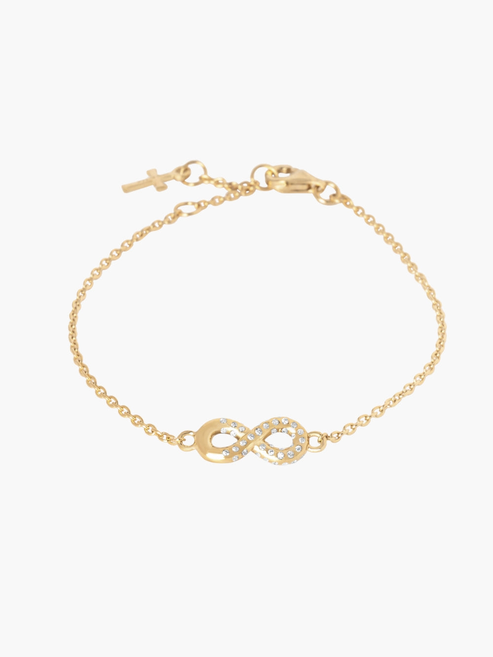 Infinite hope bracelet in 18k gold plated from the Infinite Grace collection.  A wonderful Christian Jewelry Gift by Rizen Jewelry.