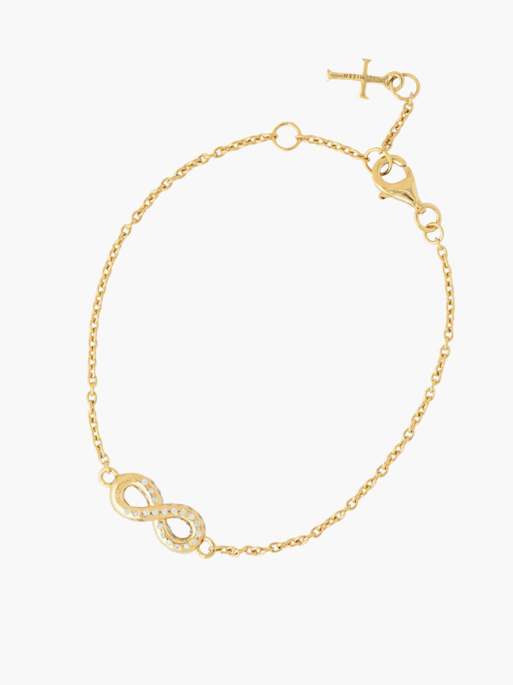 Infinite hope bracelet in 18k gold plated from the Infinite Grace collection.  A wonderful Christian Jewelry Gift by Rizen Jewelry.