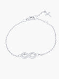 Infinite hope bracelet in sterling silver from the Infinite Grace collection.  A wonderful Christian Jewelry Gift by Rizen Jewelry.
