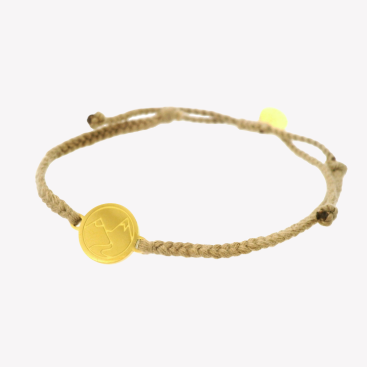 Riverbank Khaki Braided Cord Bracelet