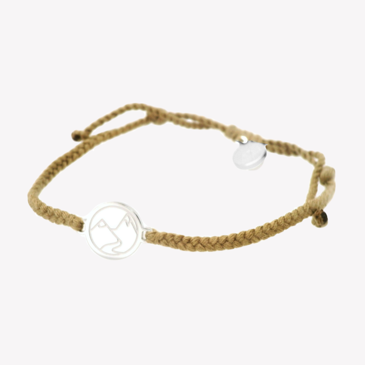 Riverbank Khaki Braided Cord Bracelet