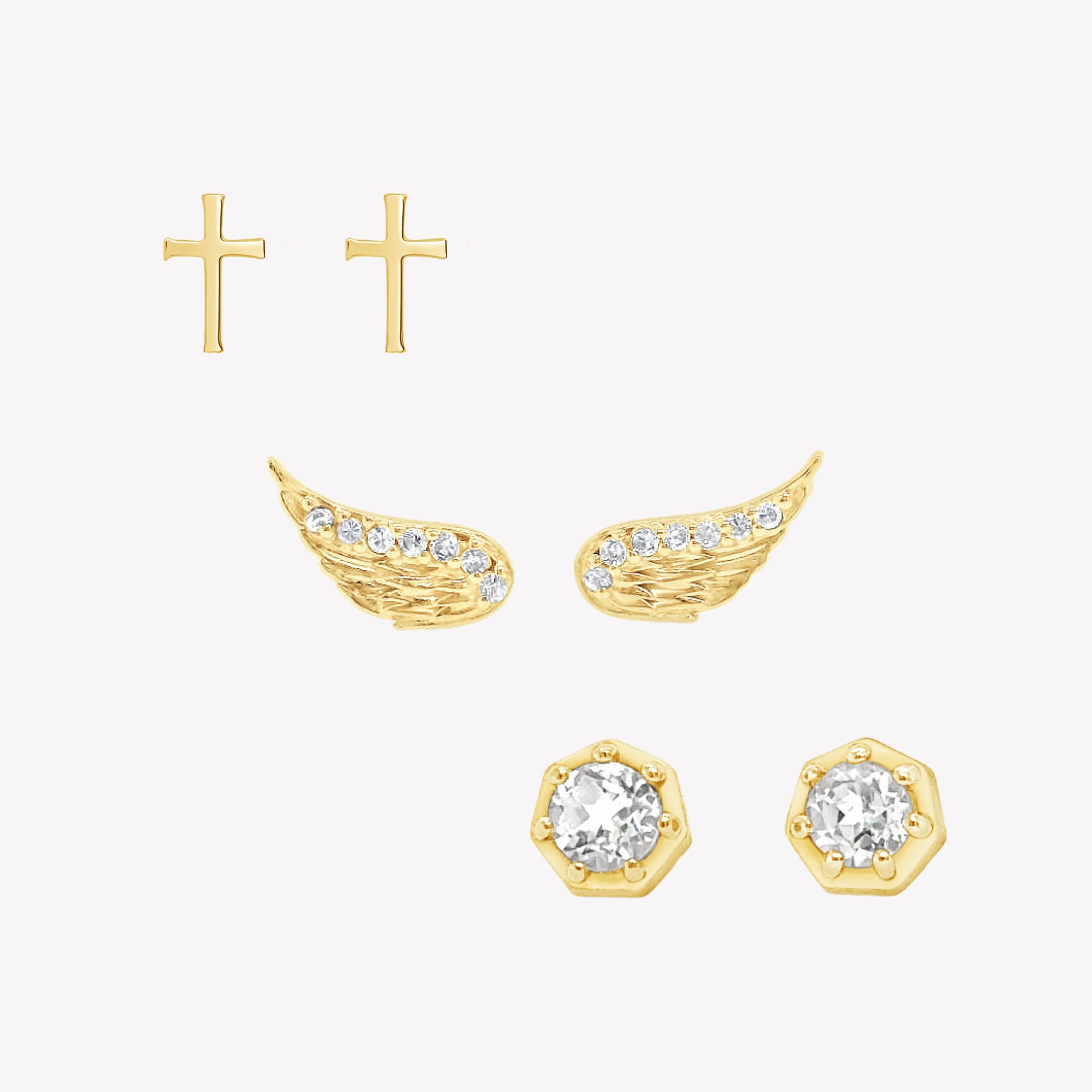 Radiant Faith Earring Set